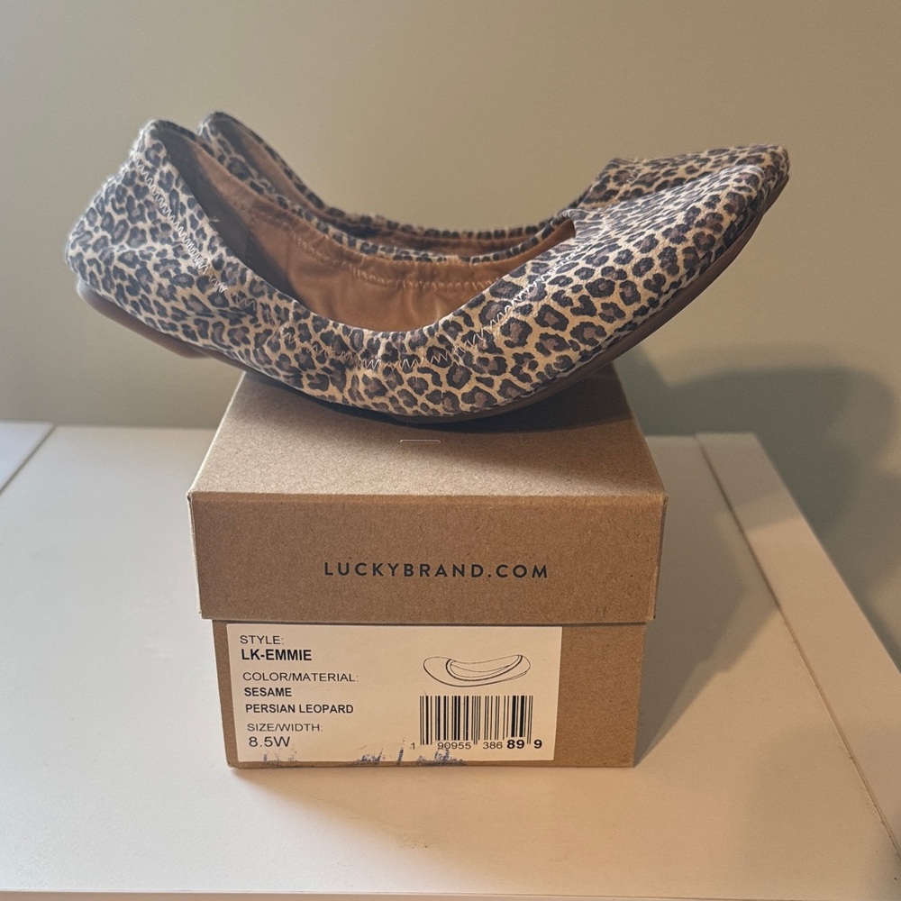 Lucky Brand Emmie Leopard Print Flats